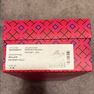 Tory Burch Black Patent Calf Sandals